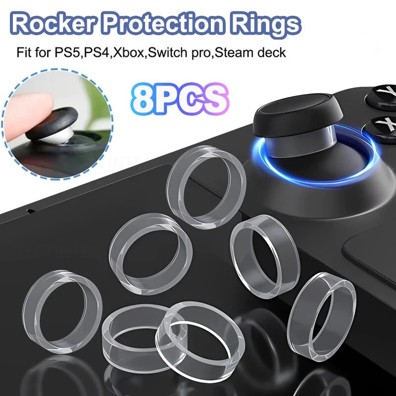 Gaming Console Steam Deck - 8 PCS Ring Cover Elastic Protective