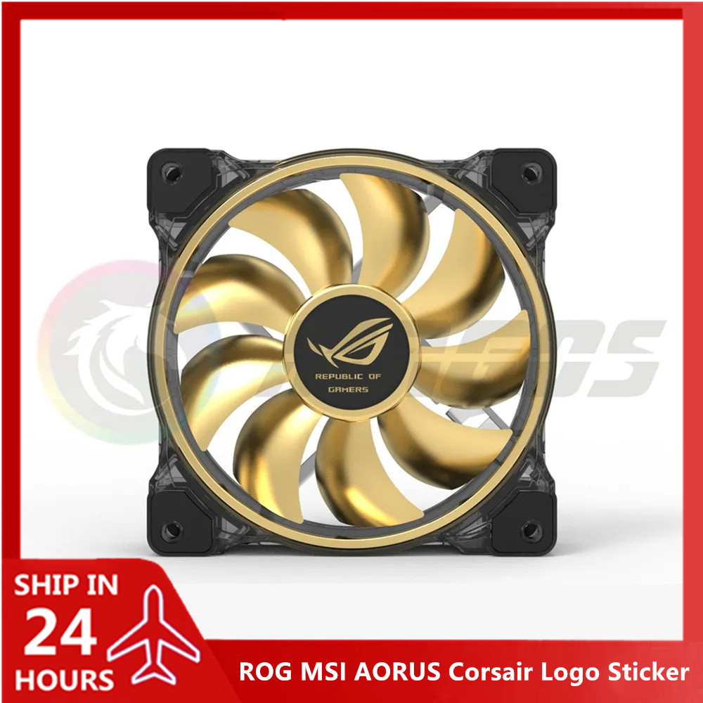 Gaming Console Cabinet - PC Gamer Cabinet Fan Logo Sticker