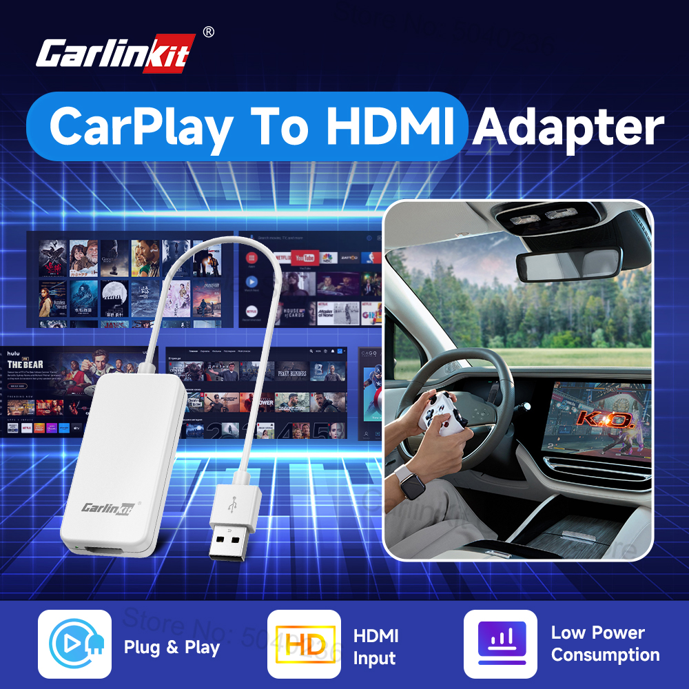 Gaming Console All In One - HD2CP CarlinKit CarPlay To HDMI Adapter