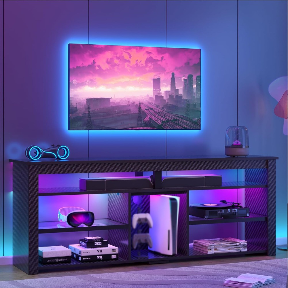 TV Stand for 70 Inch TV, Tall  - Gaming Console Cabinet incelemesi ve fiyatı