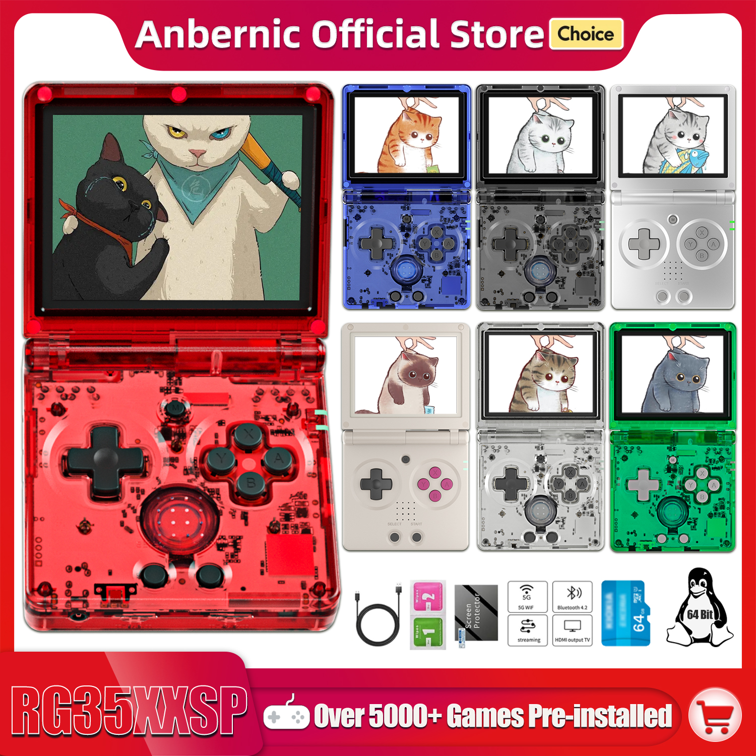 Anbernic NEW RG35XXSP Flip Han - Gaming Console All In One incelemesi ve fiyatı