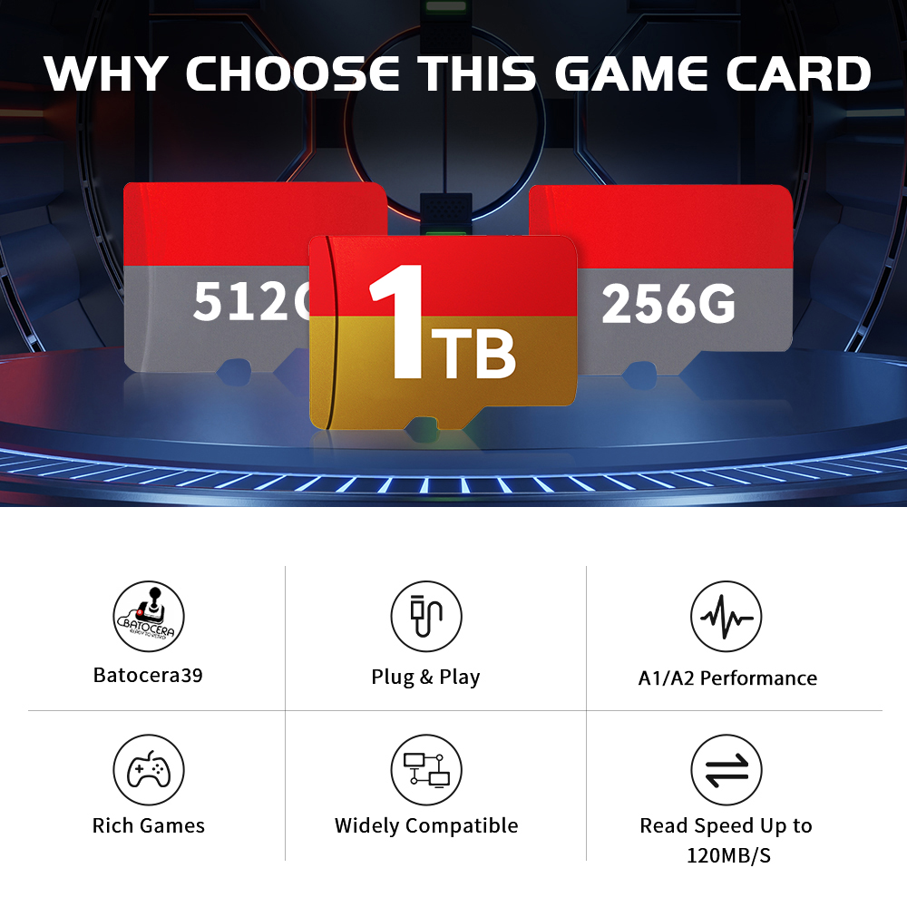 1TB Latest Batocera 39 OS TF G - Gaming Console Steam Deck incelemesi ve fiyatı