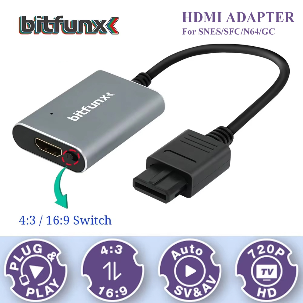 Bitfunx 720P Svideo / AV To HD - Gaming Console All In One incelemesi ve fiyatı