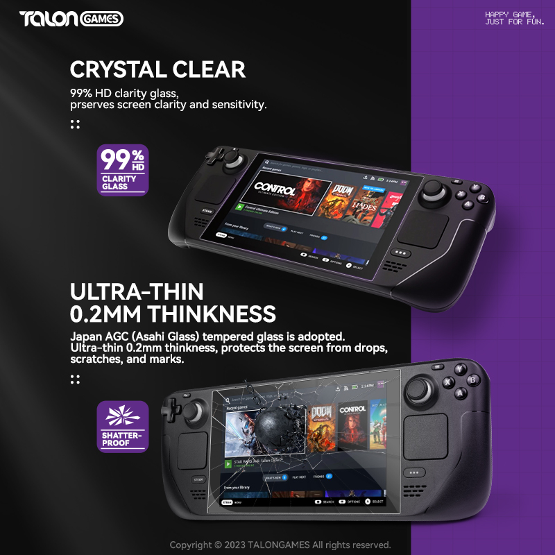 TALONGAMES 2Pcs 0.2mm Anti-Scr - Gaming Console Steam Deck incelemesi ve fiyatı