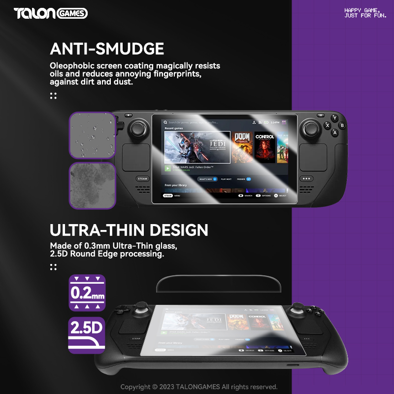 TALONGAMES 2Pcs 0.2mm Anti-Scr - Gaming Console Steam Deck incelemesi ve fiyatı