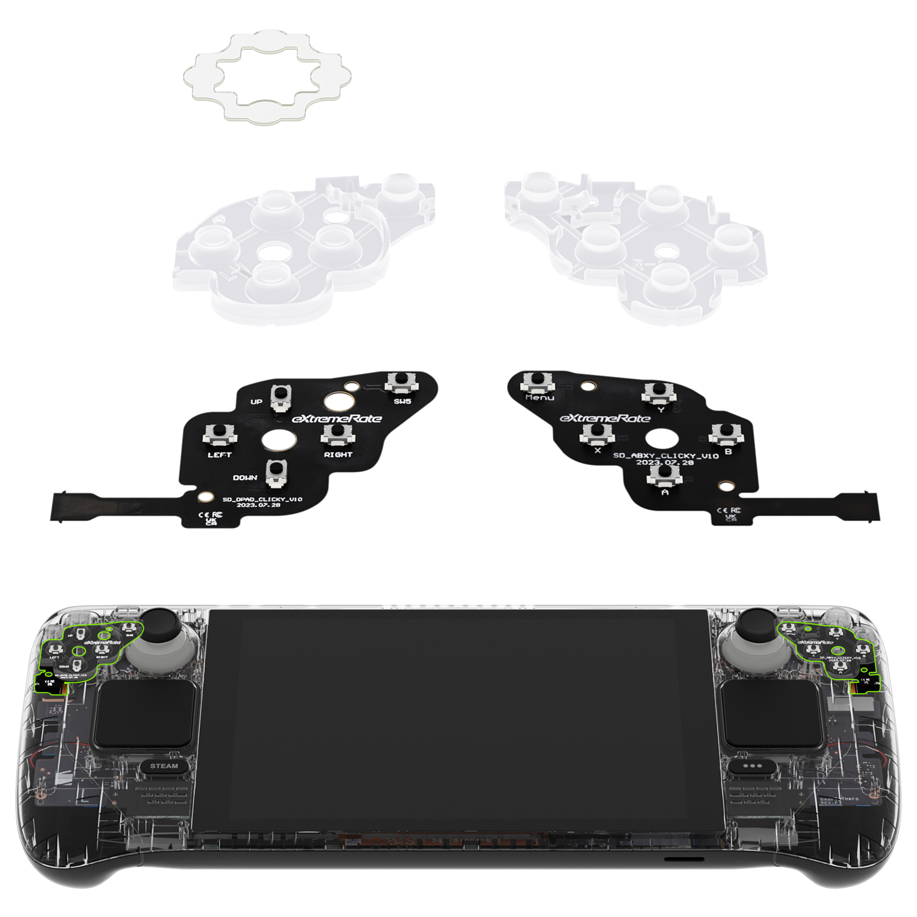 eXtremeRate Face Clicky Kit fo - Gaming Console Steam Deck incelemesi ve fiyatı