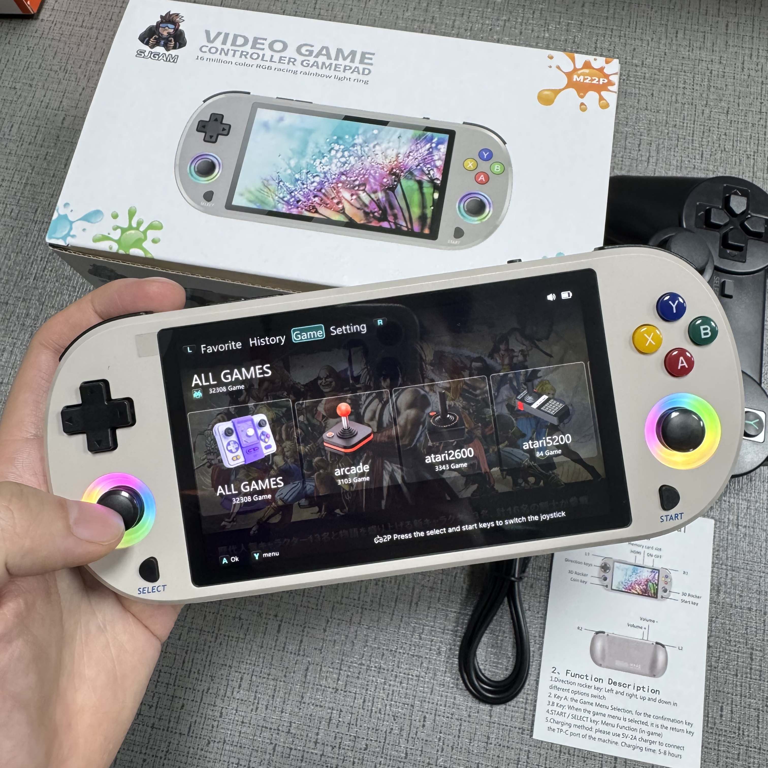 New 128GB M22 Pro Portable Poc - Gaming Console All In One incelemesi ve fiyatı