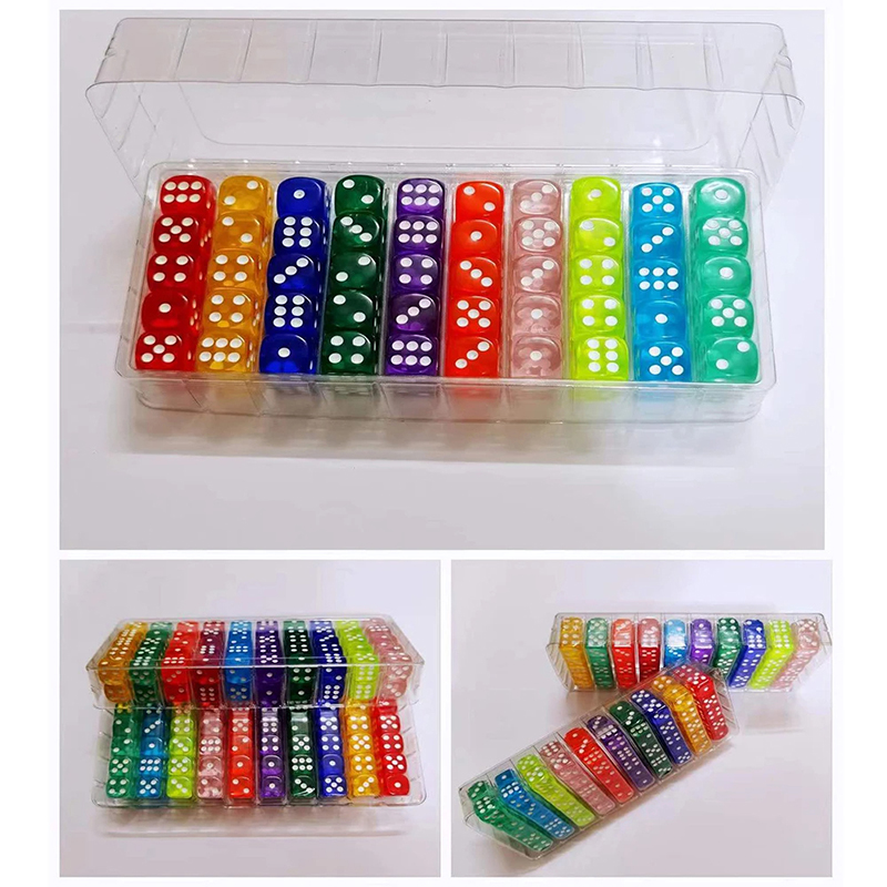 100pcs/Set 6 Sided Dice 14mm D - Gaming Console Cabinet incelemesi ve fiyatı