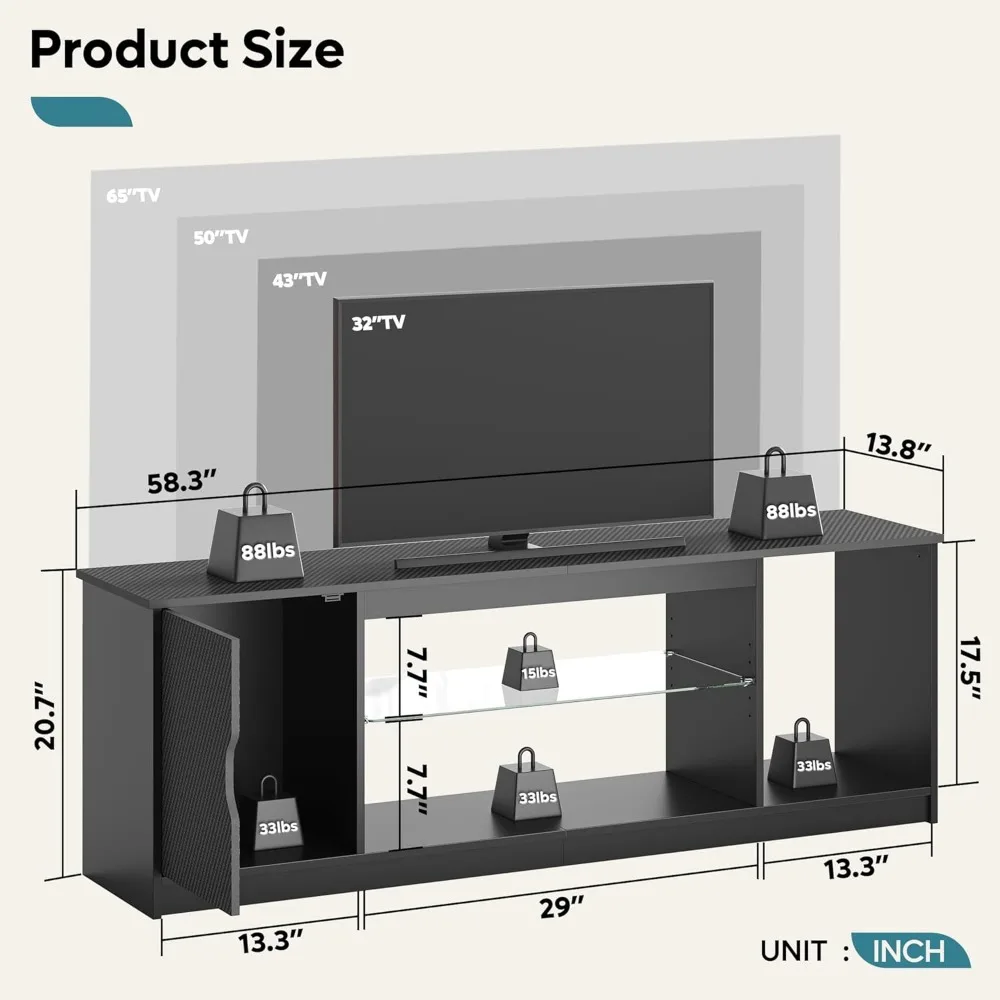 Bestier Led Entertainment Cent - Gaming Console Cabinet incelemesi ve fiyatı