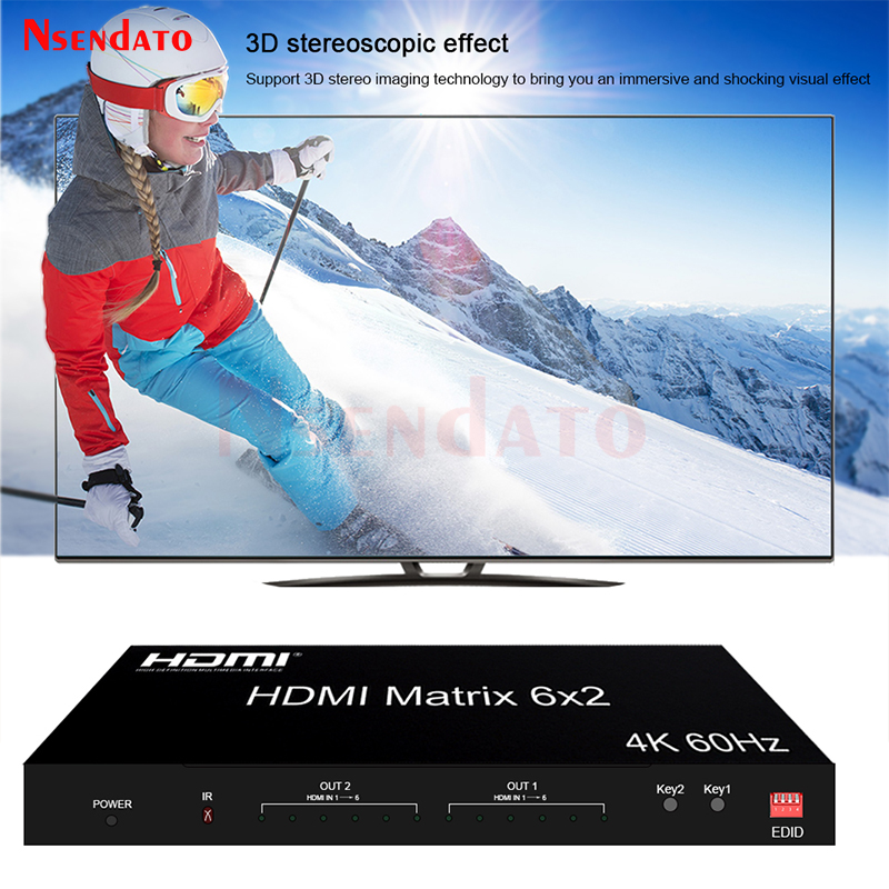 6x2 HDMI Matrix Switch 4k 60hz - Gaming Console Bundle incelemesi ve fiyatı