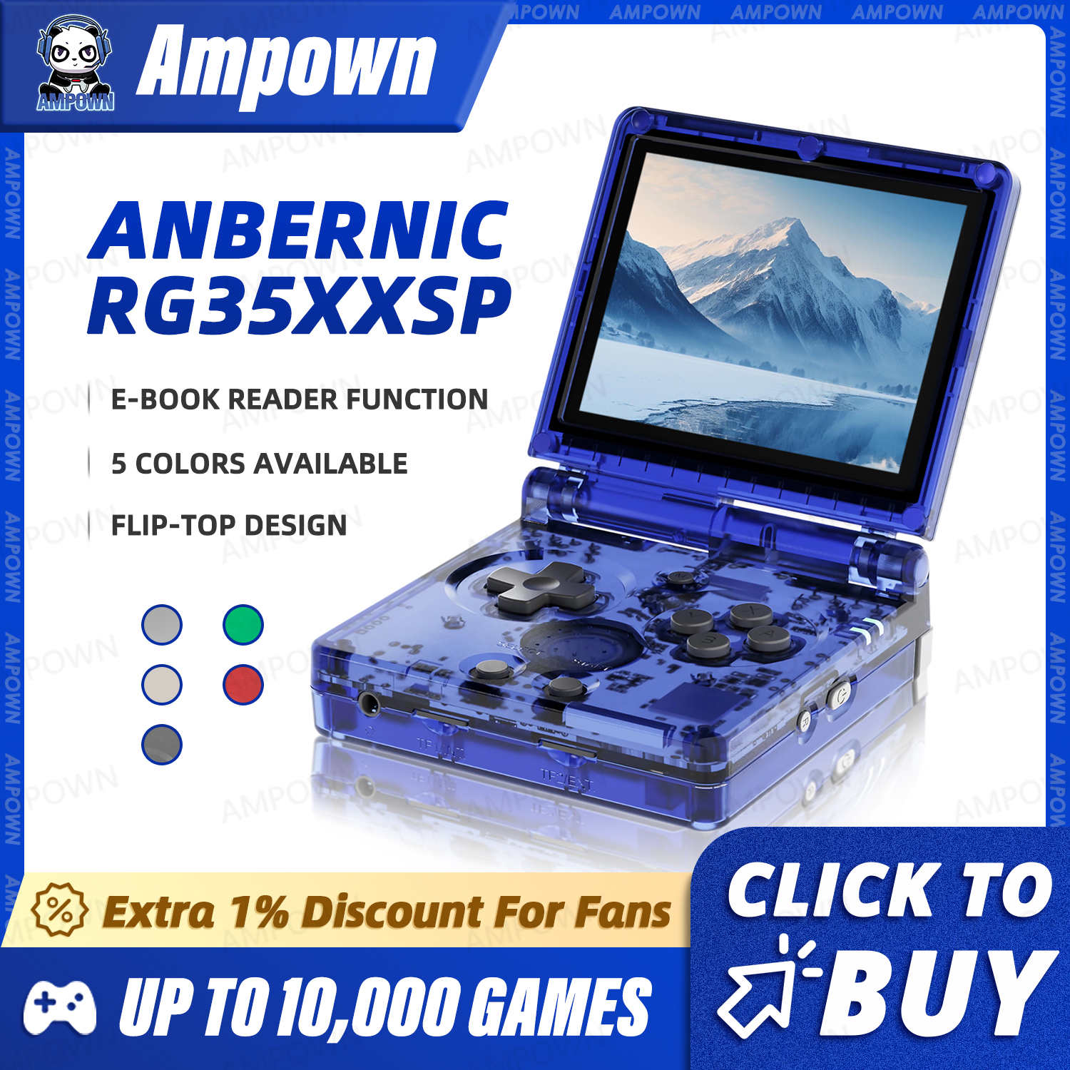 ANBERNIC RG35XXSP Flip Game Co - Gaming Console All In One incelemesi ve fiyatı