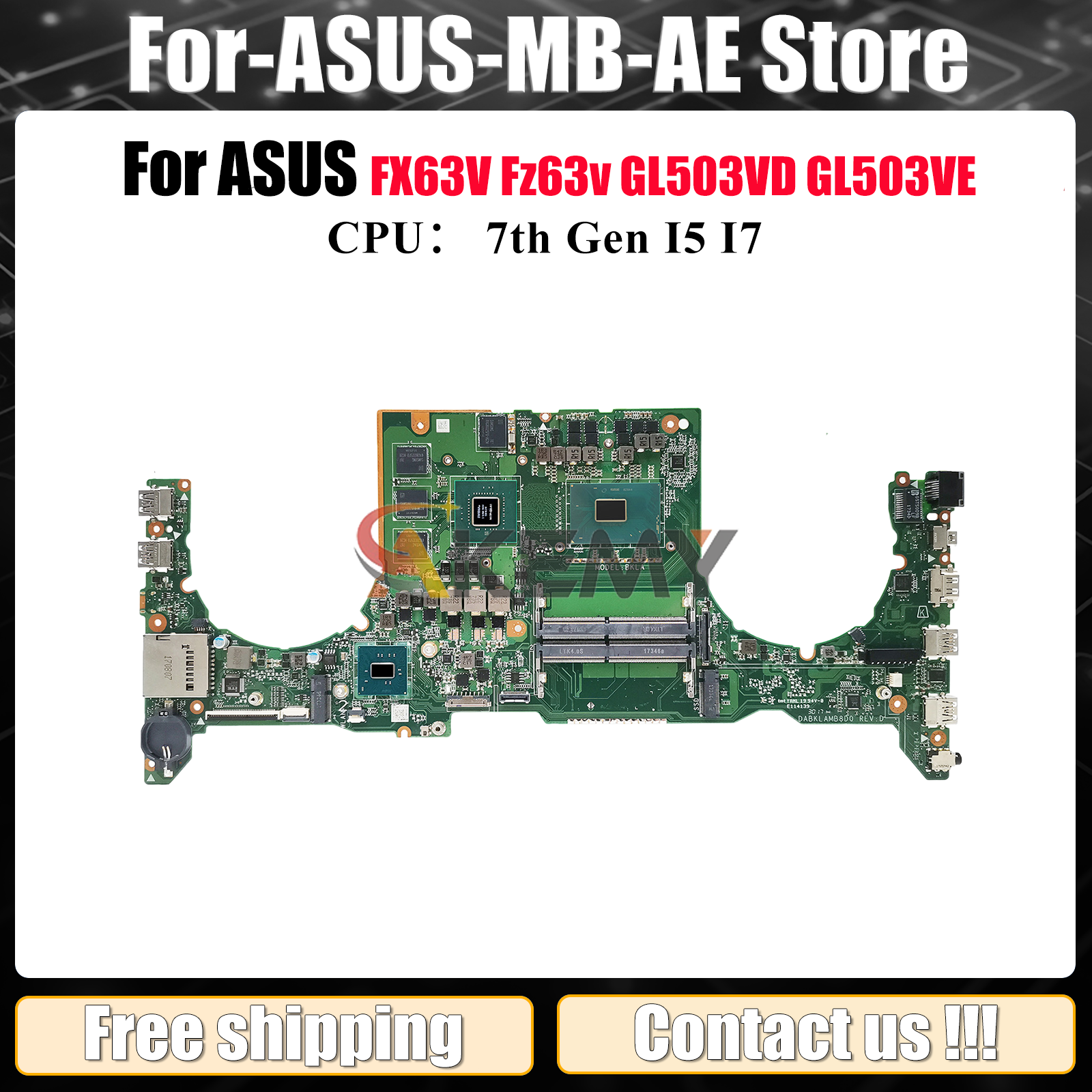 GL503VD Laptop Motherboard For - Gaming Console Asus incelemesi ve fiyatı